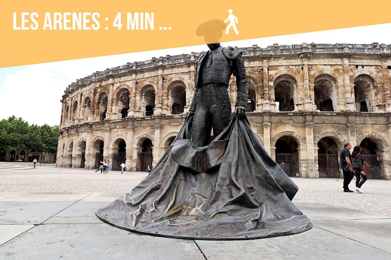 Nimes: Appartement L'Auguste Centre-Ville. ภายนอก รูปภาพ